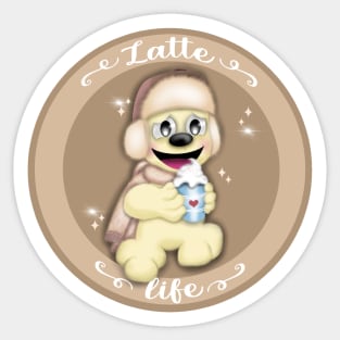 Latte life Sticker